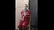 Lady Nadja getting bound and gagged by a raincoated stranger