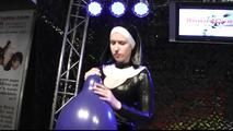 Rubber Nun Nadine and the big, blue balloon
