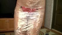 [From archive] Mila - Cling film over head hogtie (video)