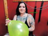 Balloon fun with Alt model Amara Zane and Asian Goddess Jasmine Jade