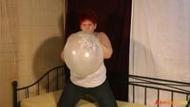 Played with a large balloon