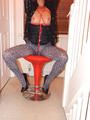 Red Retro Stool