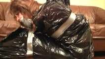 [From archive] Stella - hogtaped and packed into the trash bag (video)