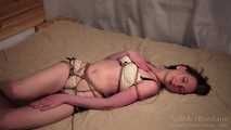 Hard tied body in cream lingerie