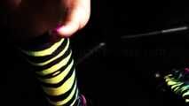 Gothic socks to sniff