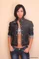 Marvita - Dark-haired girl in a denim outfit is in a mood to practice BDSM