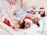 [From archive] Lucky, Nelly, Xenia - Santa’s little helpers hogtied and wrapped up on a bed 2