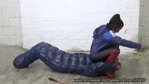 Miss Cedi - Hard Slave Treatment with a slave caught into a sleepingbag