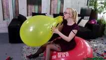Emily - big balloon popping fun