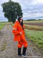 Miss Amira in AGU Adidas rain suit 