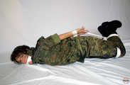 Military-Girl - Bound and gagged - Part One