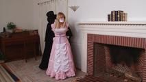 Damsel in the Fireplace - Lorelei in Pink Gown - with music