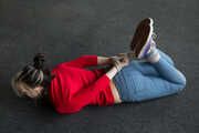 Anija in Jeans and Jumper Hogtie (mini-video)