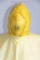 Jill tied and gagged on a chair wearing a yellow rainsuit and coveres with an yellow raincoat with two hoods (Pics)