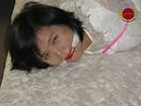 Bad Vacation of a Stupid Asian - She is Left Hogtied and Gagged