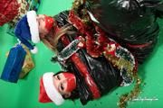 [From archive] Masha More and Malika - packed in trash bags with red duct tape like New Year presents 03