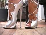 extrem high heels dangling