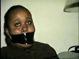 BBW TAMARA GETS WRAP TAPE GAGGED & BLACK TAPE BOUND (D30-6)