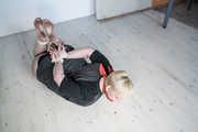 Roxie Monroe in Barefoot Hogtie