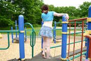 Kinky Florida Amateur Redhead Teen Barbie Upskirts At The Playground