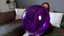 pump inflating a purple TT17 and nail2pop it