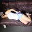 Sandra being tied and gagged with ropes and a clothgag on a sofa wearing an oldschool lighblue shiny nylon shorts and a top (Pics)
