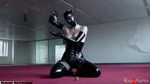 Rubber kinbaku kitten - video