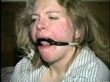 30 Yr OLD SINGLE MOM IS HOME MADE RING-GAGGED, MOUTH STUFFED & HAS FINGERS STUCK IN HER MOUTH (D46-16)