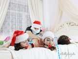 [From archive] Lucky, Nelly, Xenia - Santa’s little helpers hogtied and wrapped up on a bed 2