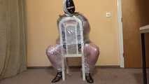 Foiled on a chair and tickled