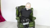 Jessica - Duct Tape Bondage In Black - video and images