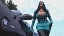 Pictures Busty BMW Z4 Bitch – Public Blowjob & Handjob with Gloves in Majorka