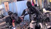 Mistress Tokyo - Heavy rubber play with Mistress' f*cking machine!