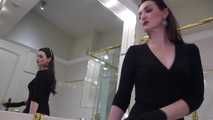 High Heel Lady in the Bathroom