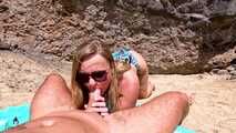 SPERMAFRESSE AM STRAND!!! PUBLIC SEX: Alles voll mit SAND und WICHSE?!