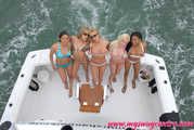 Lesbian party on boat.