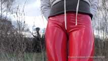 Red Vinyl Leggings and Overknees, 3rd part