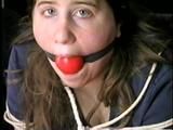 19 Yr OLD CRYSTAL IS MOUTH STUFFED, CLEAVE GAGGED, BAREFOOT, TOE TIED, MAKES RANSOM CALL & WRITES K1DNAP NOTE (D53-14)