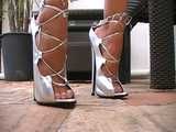 extrem high heels dangling