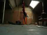 Fetisha messing around in the Attic in her Sneakers