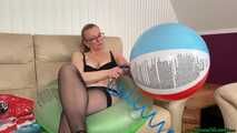 sexy overinflating pool toys with air compressor till they burst