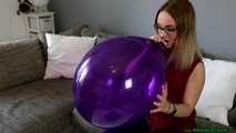 pump inflating a purple TT17 and nail2pop it