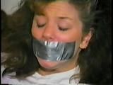 21 Yr OLD COLLEGE STUDENT CINDY GETS CLEAVE THEN OTM SCARF GAGGED & IS TAPE GAGGED & TRIES TO REMOVE TAPE WITHOUT USING HER HANDS (D55-2)