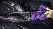 Get an Archive Video with Sandra enjoying Bondage in her Shiny Nylon Downwear