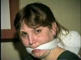 26 Yr OLD BARMAID SALLY DOES RANSOM CALL & IS CLEAVE GAGGED 3 TIMES (D46-4)