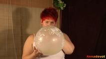 Played with a large balloon