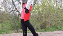 Red Vinyl Leggings and Overknees, 3rd part