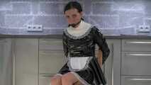 French Maid Amira get bound and gagged