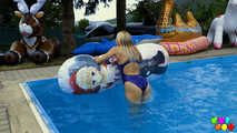 905 Marilyn enjoys deflating pooltoys! 
