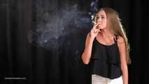 Elena is showing her smoking skill in this clip